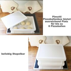 Pimotti picas lodīšu kaste (3 iestatīta ar 1x vāku) ar 30 x 40 x 12 cm, plastmasas cena un informācija | Trauki pārtikas uzglabāšanai | 220.lv