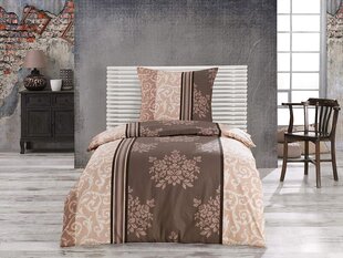 Класс Домашняя коллекция 2 TLG Renforce Bed Linen Set | Крышка ставки 155x220 см + крышка для подушки 80x80 см | 100% хлопок с молнией | Стандартный oeko-tex® Certified | Натуральный коричневый цена и информация | Постельное белье | 220.lv