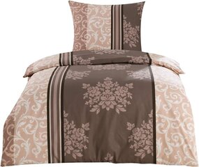 Класс Домашняя коллекция 2 TLG Renforce Bed Linen Set | Крышка ставки 155x220 см + крышка для подушки 80x80 см | 100% хлопок с молнией | Стандартный oeko-tex® Certified | Натуральный коричневый цена и информация | Постельное белье | 220.lv