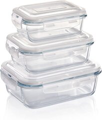 Коробка для закусок Grizzly Glass, 6 шт. цена и информация | Посуда для хранения еды | 220.lv