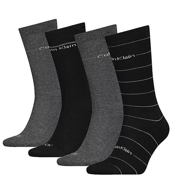 Zeķes calvin klein ck men sock 4p stripe 701219835001 701219835001 cena un informācija | Vīriešu zeķes | 220.lv