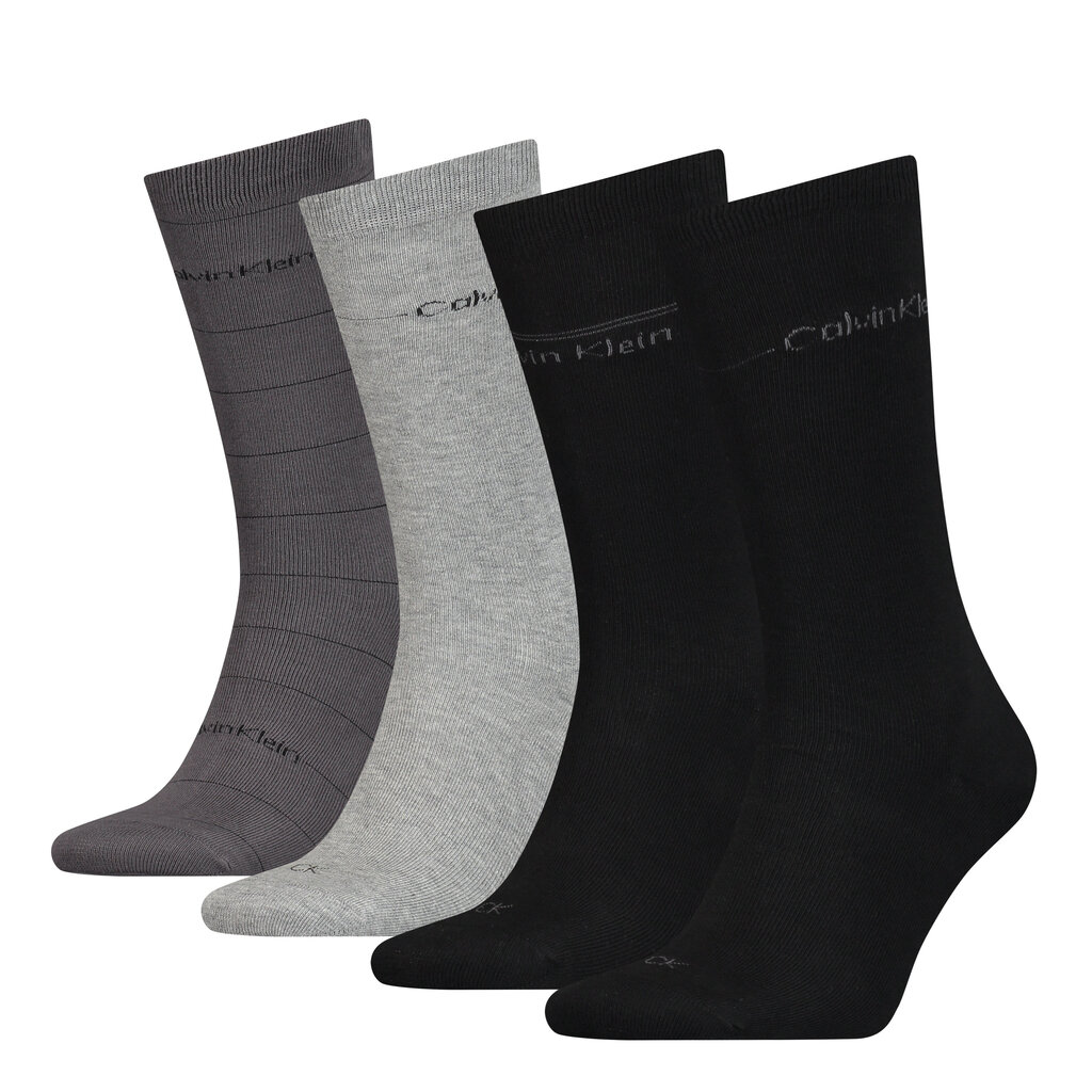 Zeķes calvin klein ck men sock 4p stripe 701219835002 цена и информация | Vīriešu zeķes | 220.lv