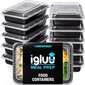 1 -Way Prep konteiners no IGluU - pārtikas kaste, pusdienu kaste, kas piemērota mikroviļņu krāsnī, trauku mazgājamā mašīna цена и информация | Trauki pārtikas uzglabāšanai | 220.lv