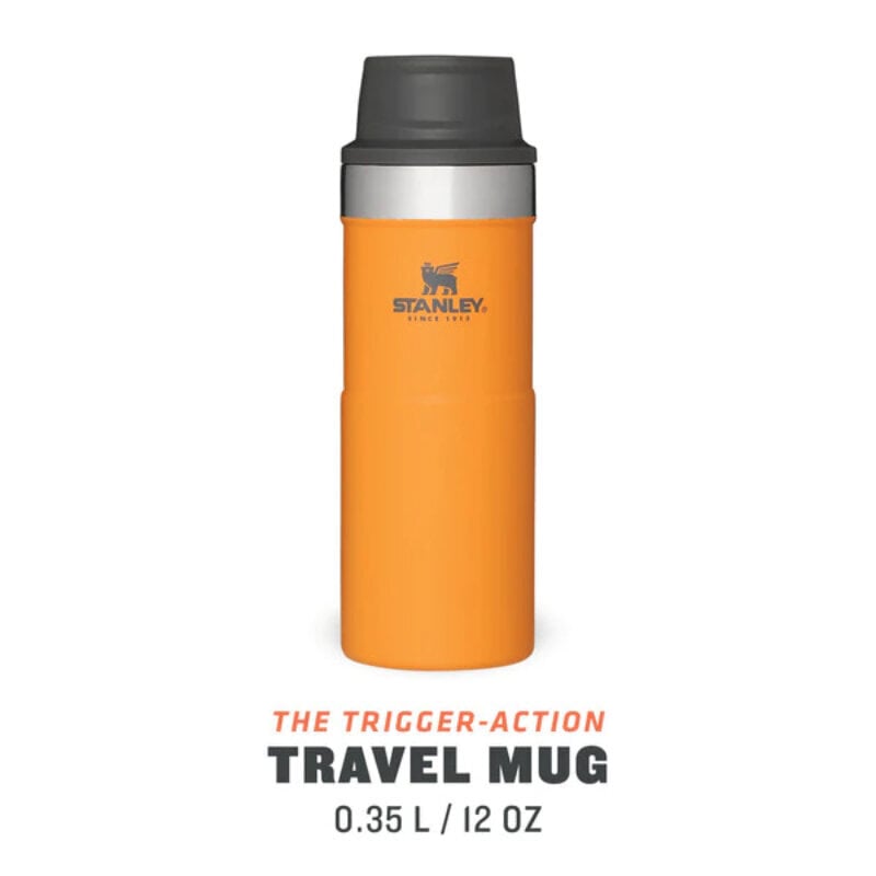 Termokrūze The Trigger-Action Travel Mug Classic 0,35L safrāndzeltenā krāsā cena un informācija | Termosi, termokrūzes | 220.lv