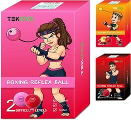 Боксерский комплект Tekxyz Boxing Reflex Ball PR, черный цена и информация | Боевые искусства | 220.lv