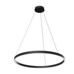Griestu lampa Maytoni Modern kolekcija riņķa formas melnā krāsā 51W 3700K MOD058PL-L42B4K cena un informācija | Griestu lampas | 220.lv