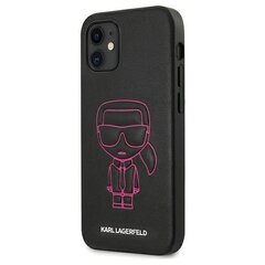 Karl Lagerfeld KLHCP12SPCUIKPI для iPhone 12 Mini 5,4", черный цена и информация | Чехлы для телефонов | 220.lv