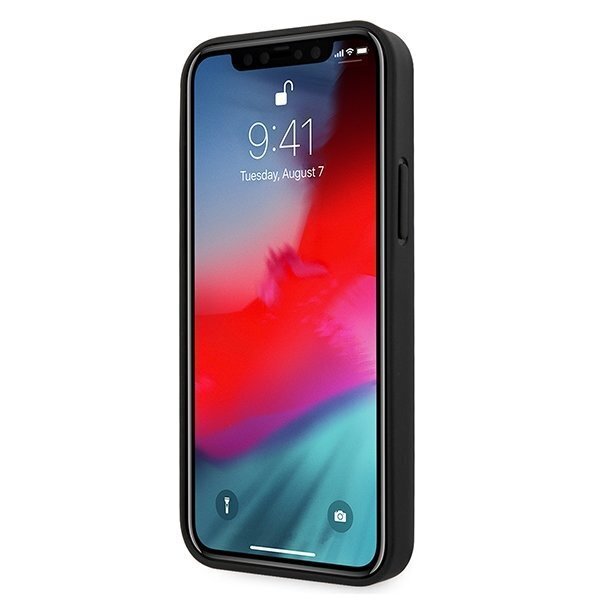 Guess GUHCP12LVSATMLRE, piemērots iPhone 12 Pro Max, sarkans cena un informācija | Telefonu vāciņi, maciņi | 220.lv