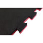 Paklājs sportam Bruce Lee Karate Puzzle Mat, 104x104x2 cm, melns/sarkans cena un informācija | Vingrošanas paklāji | 220.lv