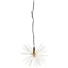 Gaismas dekors salūts karināms melns 80 LED 0,6W 16x16 cm Firework 710-14-1 cena un informācija | Ziemassvētku dekorācijas | 220.lv