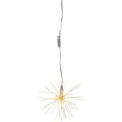 Gaismas dekors salūts karināms sudraba 80 LED 0,6W 16x16 cm Firework 710-10-1 cena un informācija | Ziemassvētku dekorācijas | 220.lv