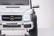 Vienvietīgs elektriskais automobilis bērniem 6x6 Mercedes Benz G63, balts cena un informācija | Bērnu elektroauto | 220.lv