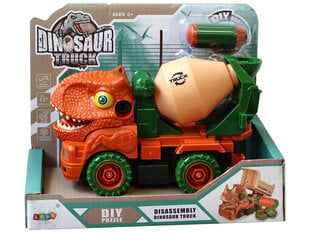 Samontēts dinozauru kravas automobilis, oranžs cena un informācija | Rotaļlietas zēniem | 220.lv