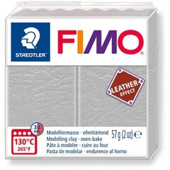 Polimērmāls Effect Leather balodis pelēks 57gr, Fimo /6 cena un informācija | Modelēšanas un zīmēšanas piederumi | 220.lv