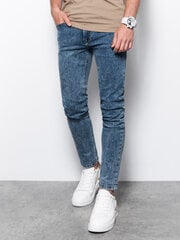 Vīriešu džinsi SKINNY FIT Ombre P1062 zili cena un informācija | Ombre Apģērbi, apavi, aksesuāri | 220.lv