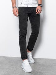 Vīriešu džinsi SKINNY FIT Ombre P1062 melni cena un informācija | Ombre Apģērbi, apavi, aksesuāri | 220.lv