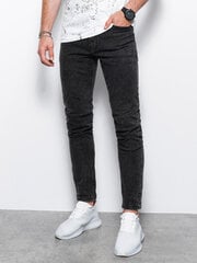 Мужские джинсы SKINNY FIT Ombre P1062, черный цена и информация | Мужские джинсы | 220.lv