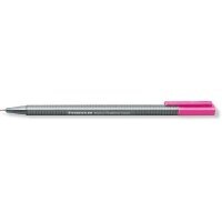 Tintes pildspalva Triplus Fineliner 0,3 mm šķiedras uzgalis neona rozā, Staedtler /10 цена и информация | Modelēšanas un zīmēšanas piederumi | 220.lv