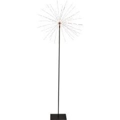 Gaismas dekors salūts uz statīva melns 200 LED 0,6W 47x130 cm Firework 710-04-2 cena un informācija | Ziemassvētku dekorācijas | 220.lv