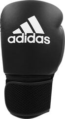 Adidas boksa cimdi Hybrid 25 - ieejas līmeņa modelis - melns, 12 oz цена и информация | Боевые искусства | 220.lv