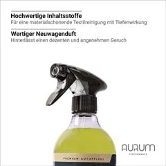 Aurum-Performance® mīkstais automašīnu-automašīnu sēdekļu tīrītājs un interjera autopolstera tīrītājs ar jaudīgu dziļuma efektu (vairāku tekstilizstrādājumu tīrīšanas līdzeklis, 750 ml) cena un informācija | Baseina kopšanas līdzekļi | 220.lv