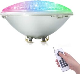 Coolwest RGBW peldbaseina lukturi Par56 18W LED baseina apgaismojums, kas karājas zem ūdens nomaiņas 250W halogēna lukturi DC/AC 12V cena un informācija | Baseinu piederumi | 220.lv