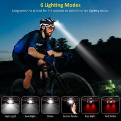 Winzwon USB uzlādējams LED lukturu galvas lukturis цена и информация | Фонари и прожекторы | 220.lv