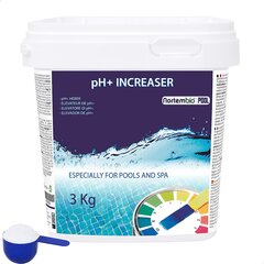 Nortembio PH PH+ плюс 3 кг, органический PH+ подъемник для бассейна и спа. Улучшение качества воды, регулирование pH, выгодно для здоровья. цена и информация | Аксессуары для бассейнов | 220.lv