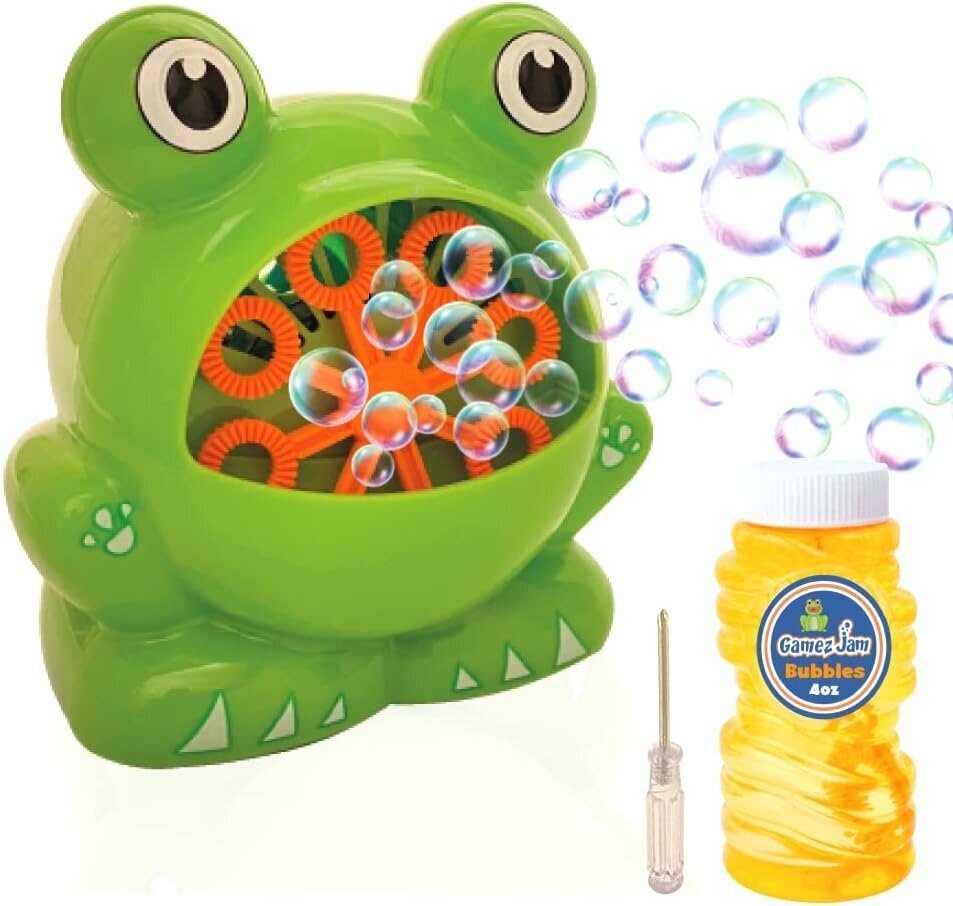 Мощный вентилятор Gamez Jam Frog Sop Bubble Machine для малышей цена |  220.lv