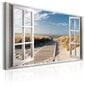 Glezna - Window: View of the Beach 120x80 cm цена и информация | Gleznas | 220.lv