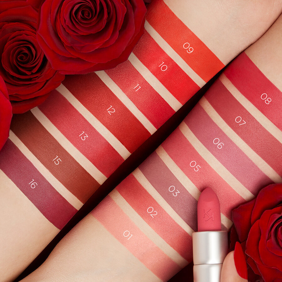 Matēta lūpu krāsa Kiko Milano Powder Power Lipstick, 08 Cherry cena un informācija | Lūpu krāsas, balzāmi, spīdumi, vazelīns | 220.lv