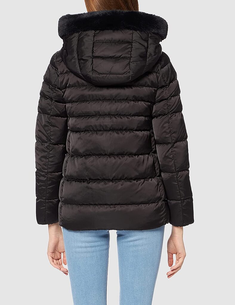 GEOX Sieviešu ziemas jaka ar kapuci WCHLOO, melna krāsa, izmērs DE 32 cena un informācija | Sieviešu virsjakas | 220.lv