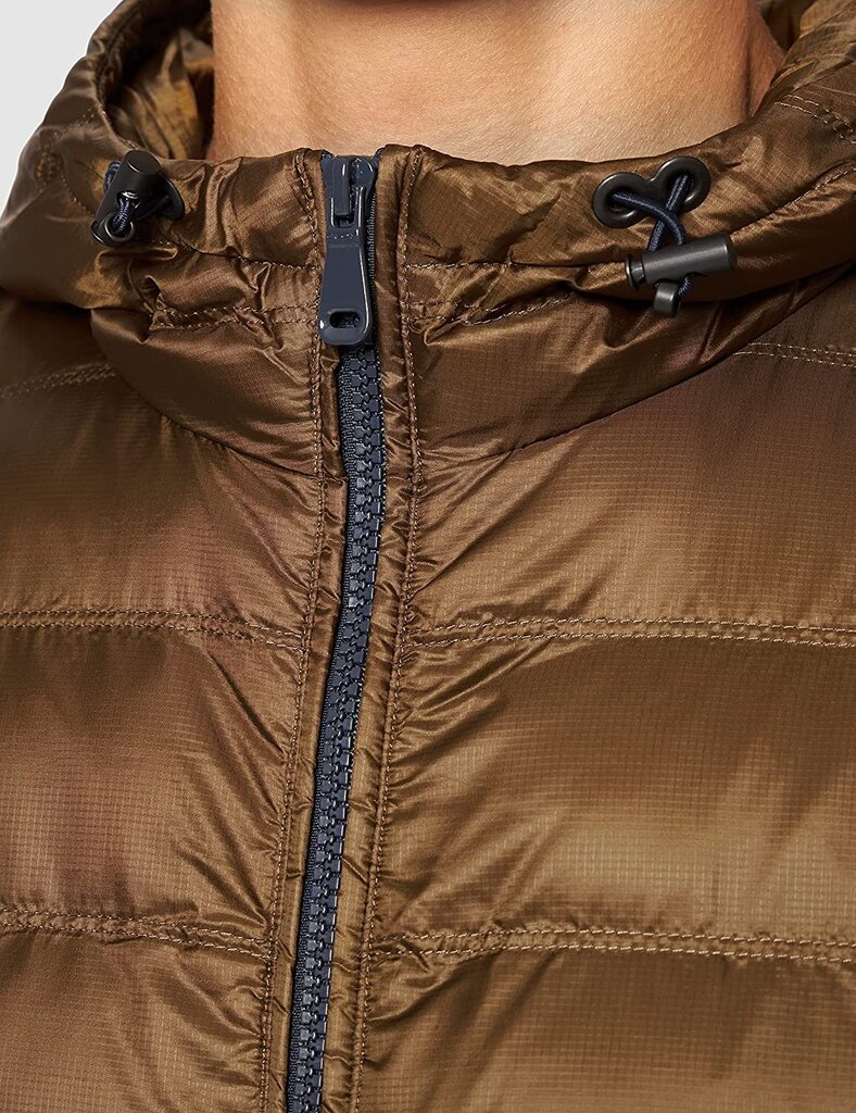 GEOX vīriešu jaka ar kapuci DENNIE, coffee liqueur krāsa цена и информация | Vīriešu virsjakas | 220.lv