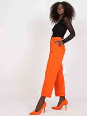оранжевые широкие брюки из ткани цена и информация | Брюки | 220.lv