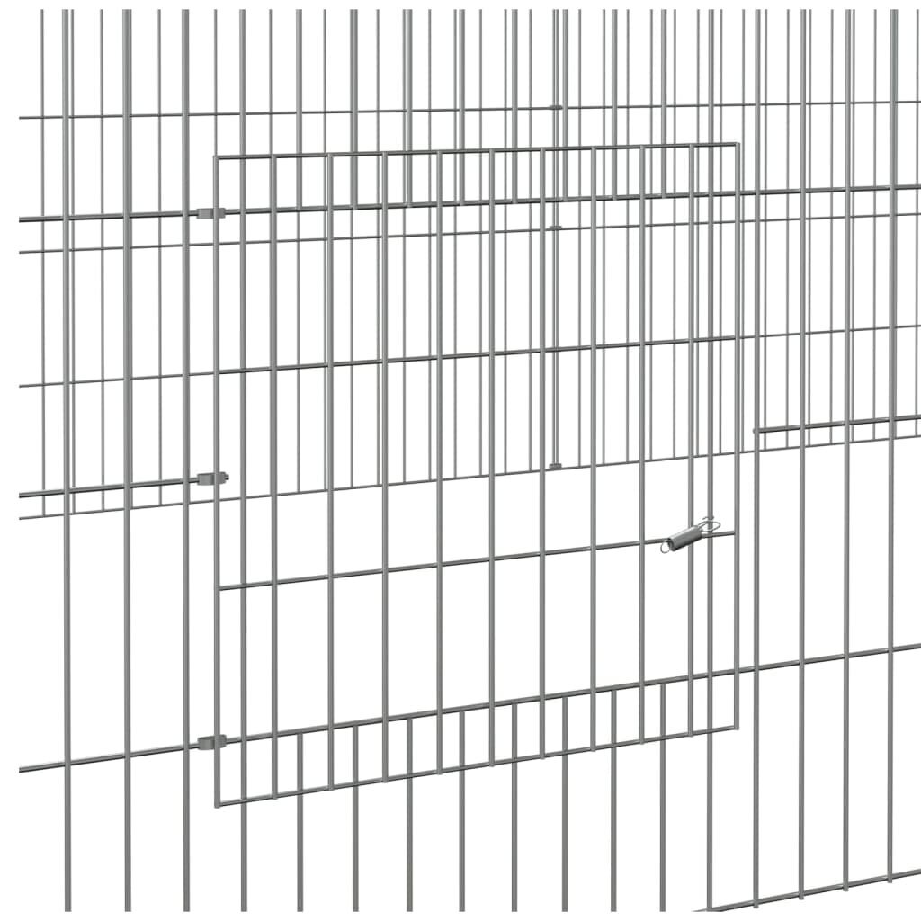 Trušu būris, 2 segmenti, 220x110x55cm, cinkots dzelzs cena un informācija | Būri un aksesuāri grauzējiem | 220.lv