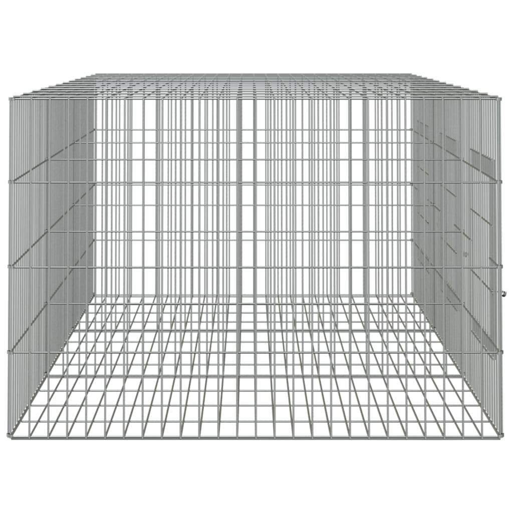 Trušu būris, 3 segmenti, 163x79x54cm, cinkots dzelzs цена и информация | Būri un aksesuāri grauzējiem | 220.lv