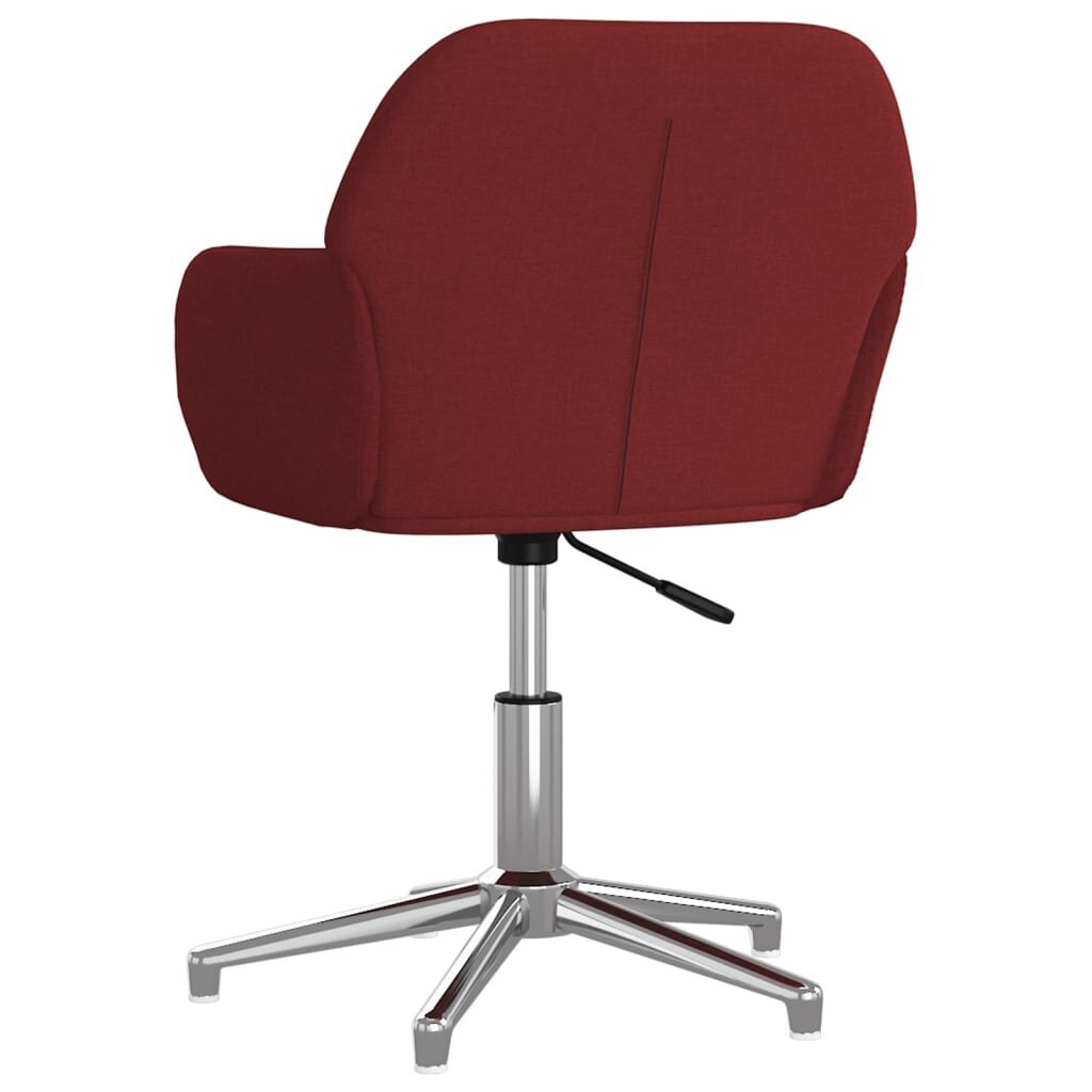 vidaXL biroja krēsls, vīnsarkans audums cena un informācija | Biroja krēsli | 220.lv