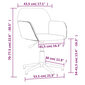 vidaXL biroja krēsls, zils audums cena un informācija | Biroja krēsli | 220.lv