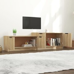 vidaXL TV skapītis, ozolkoka krāsa, 158,5x36x45 cm, inženierijas koks цена и информация | Тумбы под телевизор | 220.lv