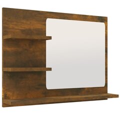 vidaXL vannasistabas spogulis, ozola, 60x10,5x45 cm, inženierijas koks цена и информация | Шкафчики для ванной | 220.lv