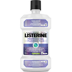 Mutes skalošanas līdzeklis Listerine Professional Fluoride Plus Fresh Mint, 500 ml cena un informācija | Zobu pastas, birstes | 220.lv