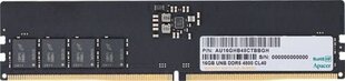 Apacer DDR5, 16 ГБ, 4800 МГц, CL40 (FL.16G2A.PTH) цена и информация | Apacer Компьютерная техника | 220.lv