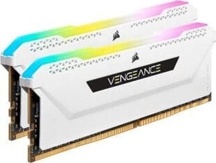 Corsair Vengeance RGB PRO SL, DDR4, 32 GB, 3200MHz, CL16 (CMH32GX4M2E3200C16W) cena un informācija | Operatīvā atmiņa (RAM) | 220.lv