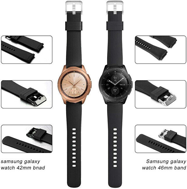 4wrist Watch Band Black cena un informācija | Viedpulksteņu un viedo aproču aksesuāri | 220.lv