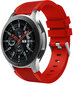 4wrist Silikona siksniņa priekš Samsung Galaxy Watch - Sarkana 20 mm cena un informācija | Sieviešu pulksteņi | 220.lv