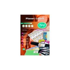 Etiķete A4 Planet 63,5 x 38,1 mm, 100 loksnes, 21 gab. цена и информация | Канцелярия | 220.lv