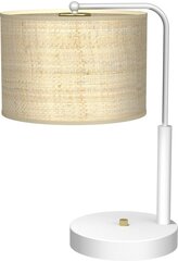 Milagro galda lampa Marshall White / Rattan цена и информация | Настольные лампы | 220.lv