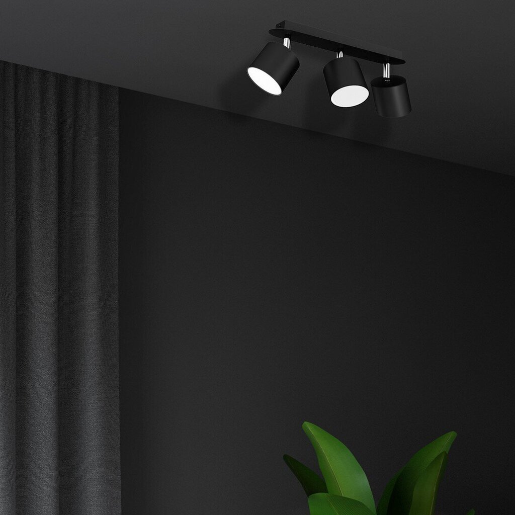 Griestu lampa DIXIE BLACK 3xGX53 цена и информация | Griestu lampas | 220.lv