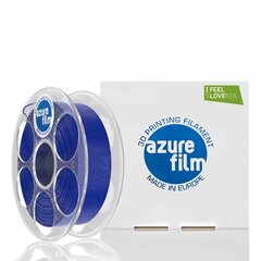 Kvēldiegs 3D printerim Azure Film- Zila spīdīga 1KG PLA 1,75mm цена и информация | Аксессуары для принтера | 220.lv