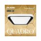Eko-Light griestu lampa Quadro Black cena un informācija | Griestu lampas | 220.lv